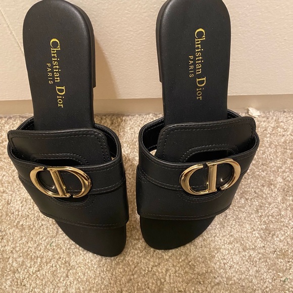 Black Slide Sandals - Picture 5 of 7